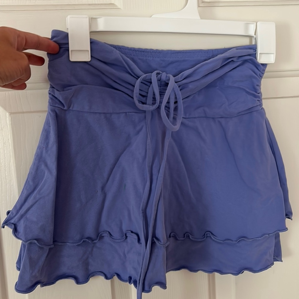 Light purple pleated skirt